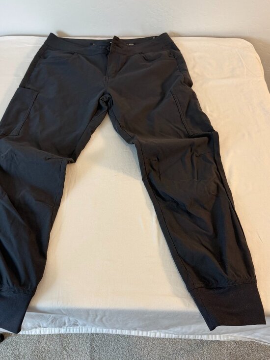 Prana Pants - prAna Cargo Jogger Pants Women's 8 Standard Fit Gray Stretch Hiking Outdoor
